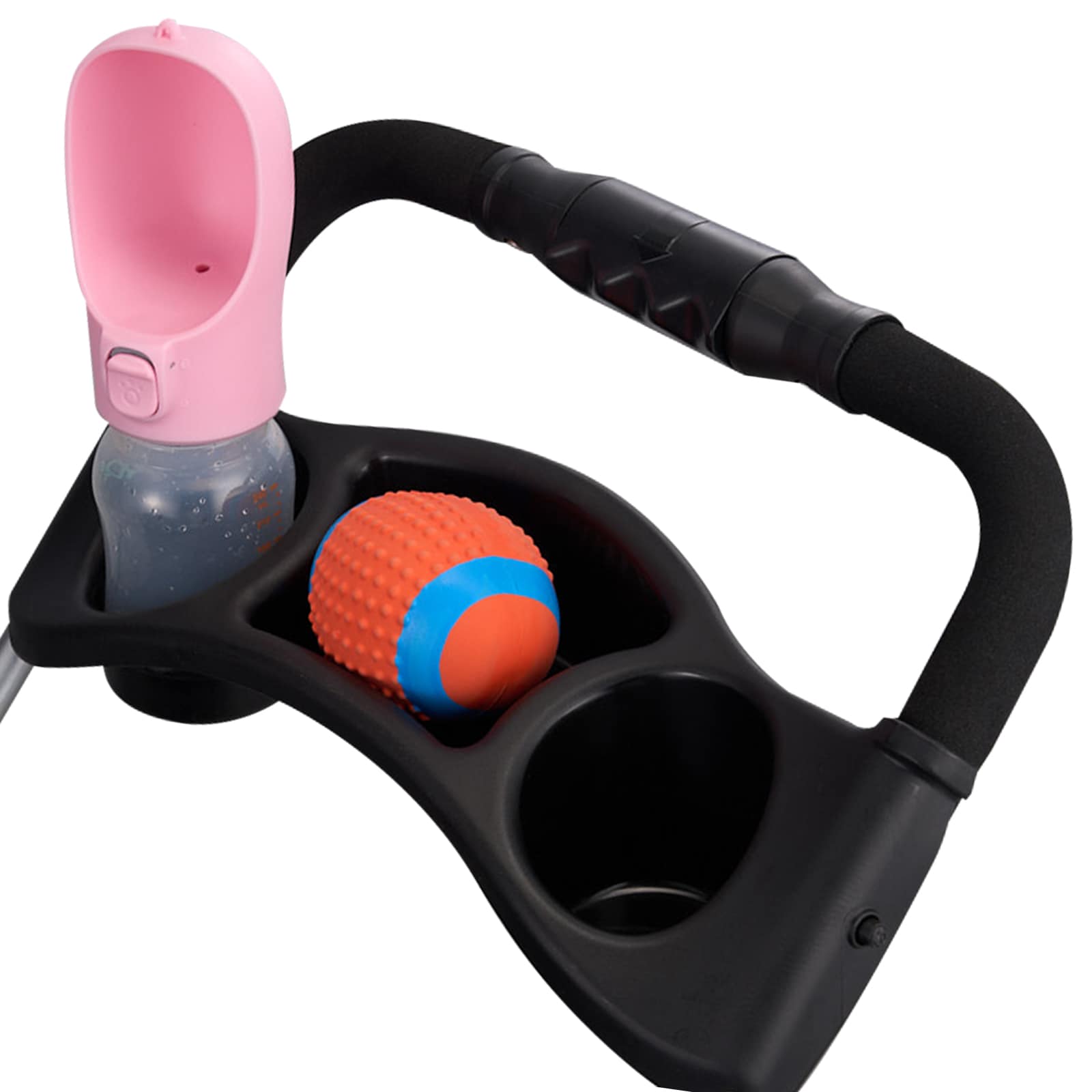 Foldable 3 Wheel Pet Stroller For Dogs With Brake For Travel Camp_voghion.com